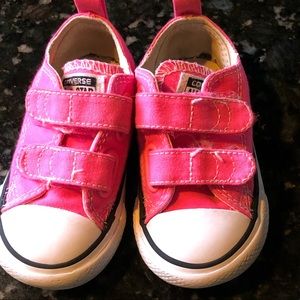 Hot Pink toddler converse